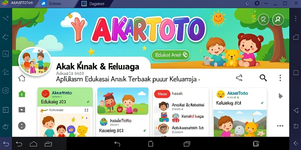 Tampilan antarmuka aplikasi AKARTOTO yang ramah anak untuk pembelajaran menyenangkan.
