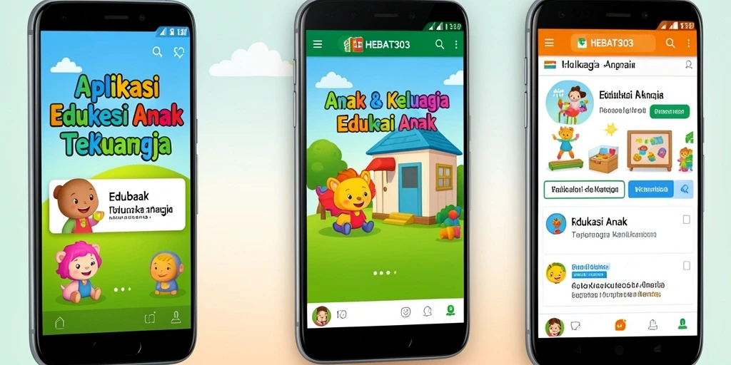 Antarmuka HEBAT303 yang interaktif dan ceria untuk anak-anak.