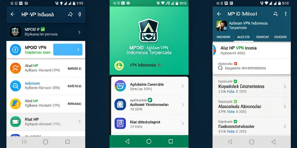 Tampilan antarmuka aplikasi MPOID untuk VPN Indonesia.