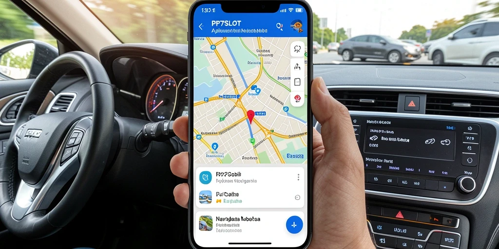 Tampilan antarmuka PP7SLOT yang intuitif untuk navigasi mobil.