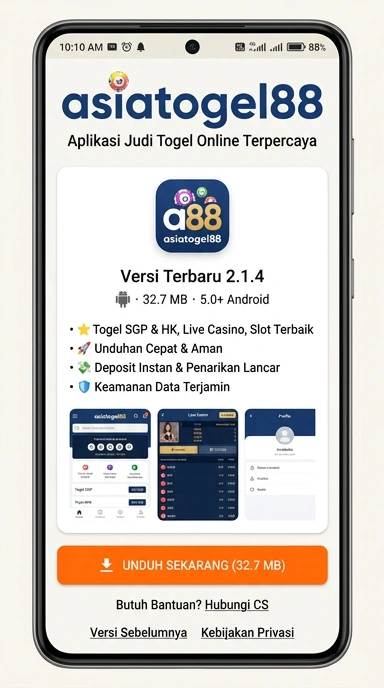 Tampilan halaman APK asiatogel88